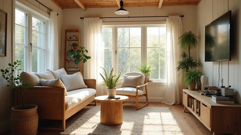 27 Home Decor Ideas for Living Room Cozy Small Spaces: Tiny House Inspirations